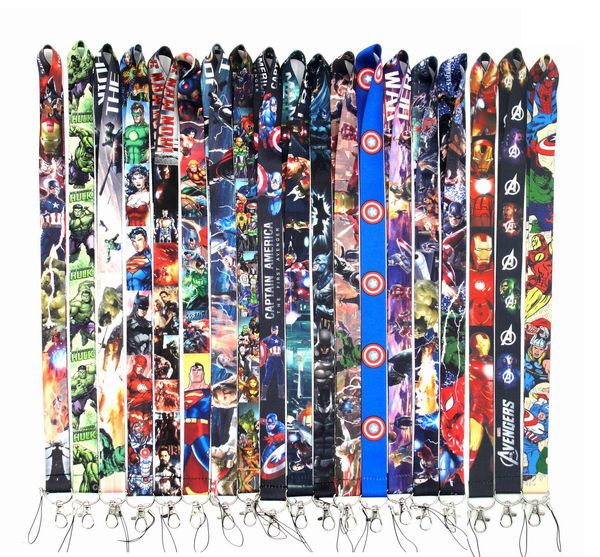 Portachiavi all'ingrosso Cartoon Movie hero Lanyard ID Badge Holders Animal Phone Cinghie con portachiavi Accessori D018 230612