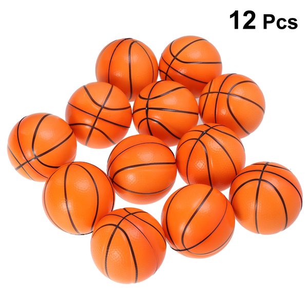 Palloncino 12pcs Mini palloni sportivi Elastico Spremere palloni da basket Palla antistress per bambini Giocattoli Favore di partito Intrattenimento 230613