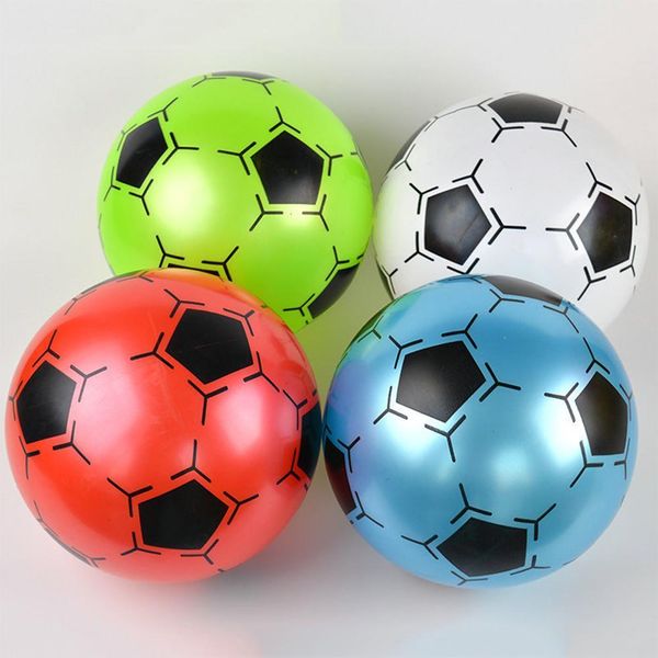 Воздушные воздушные шары 9 -дюймовые дети надувные из ПВХ футбольный мяч Той футбольный футбольный подарок для детских надувных игрушек случайный цвет 230612