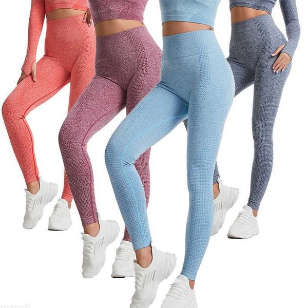 Leggings da donna 2023 New Vital Leggings senza cuciture Vita alta Donna Fitness Pantaloni da yoga Sexy Push Up Gym Sport Leggings Slim Stretch Running Tights