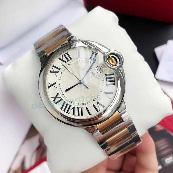 Männer und Frauen Designer Hochwertige Uhren Edelstahl Mechanische Automatikuhr Größe 42mm36mm33mm Mode Paar Uhrwerk Uhren Luxus Geschenk s2