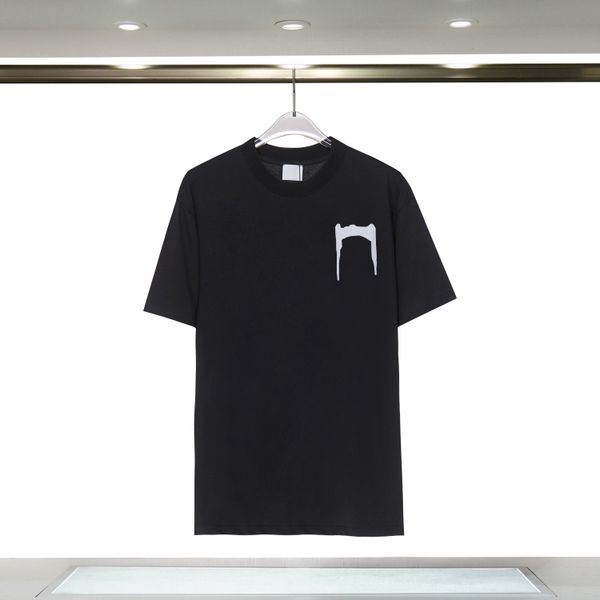 High Quality Summer clothing Silk Men Casual Hip Hop Irregular cut Zipper Short Sleeved T-shirts Black White Tops tee