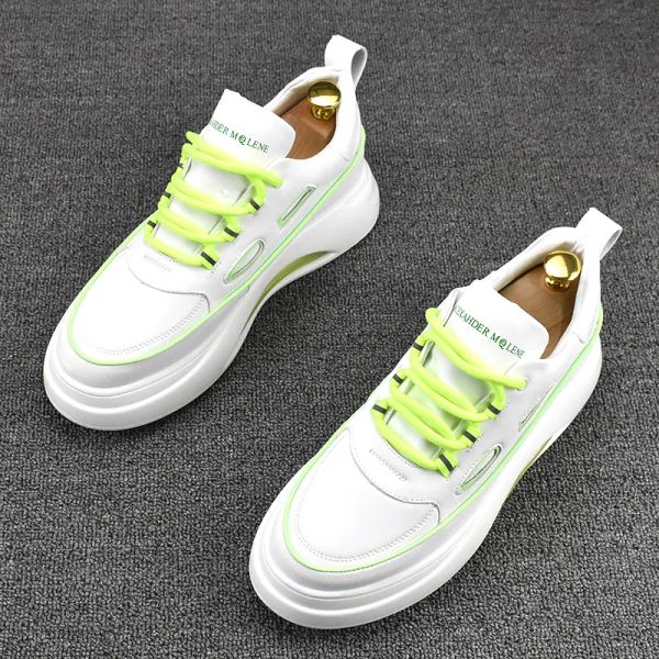 2023 nuove scarpe da ginnastica moda uomo autunno bianco fondo spesso uomo traspirante casual scarpe da esterno leggere scarpe eleganti scarpe resistenti
