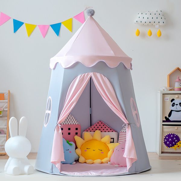 Tende giocattolo Tenda da gioco pieghevole portatile Casa delle bambole Candy Princess Castle Game House Uomini e donne Bambini Regali all'aperto Giocattoli Tent Castle 230612