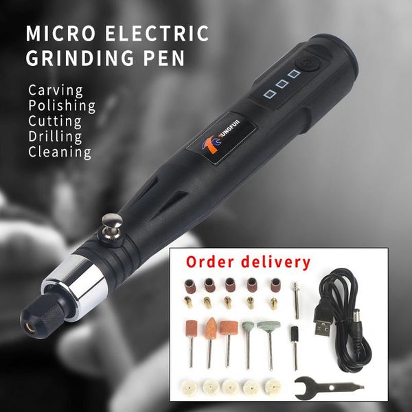 Boormachine Dremel Tool Mini penna per incisione elettrica strumento per intaglio con accessori per lucidatura 15000 giri / min trapano elettrico per unghie