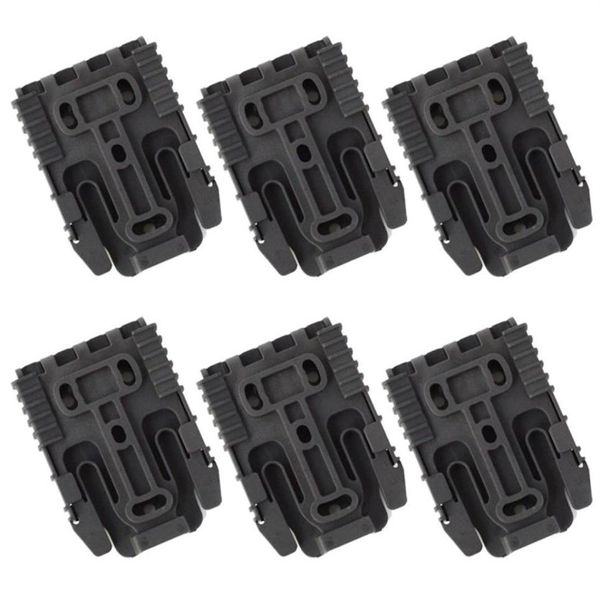 6pcs Quick Bocking System System Kit QLS Записывающая пластина вилки для тактической кобуры QLS Attackments Quick Transfer Gear2033754223S