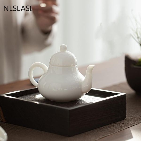 Teaware estilo chinês forma de pêra cerâmica Tules de chá em casa filtro de porcelana Teaware Teaware 150ml Conjunto de chá artesanal de beleza Kettle de beleza