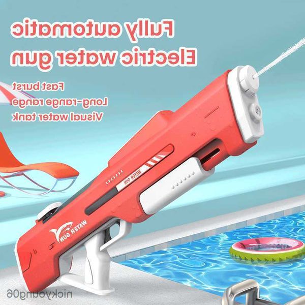 Gioco con la sabbia Divertimento con l'acqua Pistola elettrica Giocattolo Potente Scoppio automatico ad alta pressione Gioco con l'acqua Estate Piscina all'aperto Giocattoli per bambini R230613