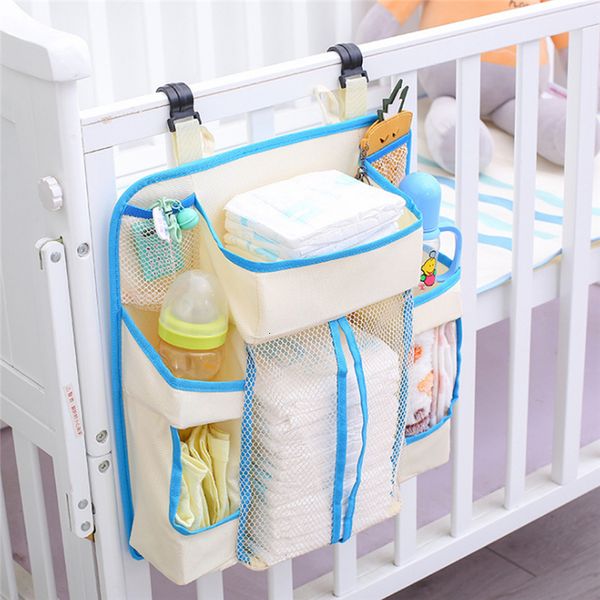 Bettgitter Tragbare Babybett-Stoßstange zum Aufhängen, Aufbewahrungstasche, Windeltasche, Nachttisch-Organizer, Kinderbett-Bettwäsche-Set, wasserdicht, Spielzeugwindeln, Tasche 230612