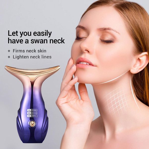 Массагер с массажированием Microcurrent RF Neck Beauty Instrument Machine Ems Anti -Marinke Skin Cengen Creating Care 230612