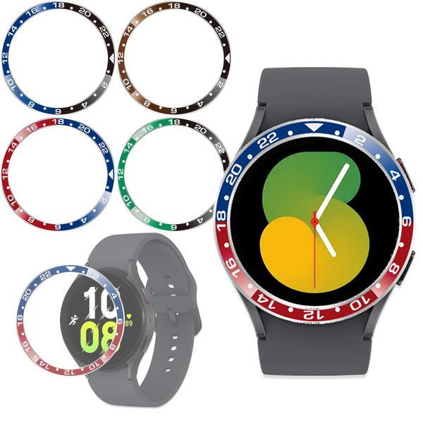 Per Samsung Galaxy Watch 5/4 40/44mm Lunetta Anello Smartwatch Sport Protezione in metallo Acciaio inossidabile Per orologio 4 cassa classica 42/46mm Accessori