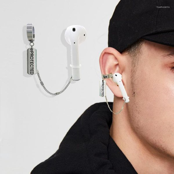 Ohrhänger aus Edelstahl, Anti-Verlust-Ohrclips, kabellose Bluetooth-Kopfhörer für Herren und Damen, ohne Piercing-Zubehör
