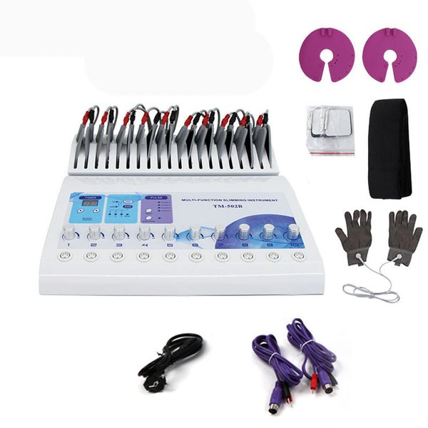 Masseur de visage Simulateur musculaire Russie Wave Stimulation électrique EMS Machine Réduire la cellulite Minceur TM502B Équipement de beauté pour perte de poids 230612