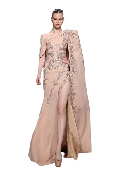 Удивительные ziad nakad русалка с блестками вечерние платья с длинными рукавами с длинными рукавами аппликация плюс размеры для выпускных платье