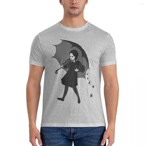 Polos masculinos Scary Girl Classic T-Shirt Boys Animal Print Shirt T para Homens Camisas