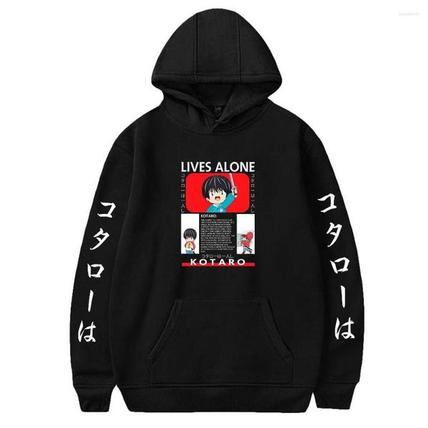 Herren Hoodies Kotaro Lebt Allein Anime Hoodie Drucken Hoodi Langarm Frau Mann Sweatshirts 2023 Casual Stil Kleidung