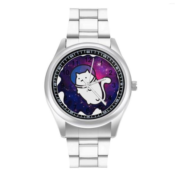 Нарученные часы космические кварцевые часы фитнес аккуратный дизайн стали хорошего качества.