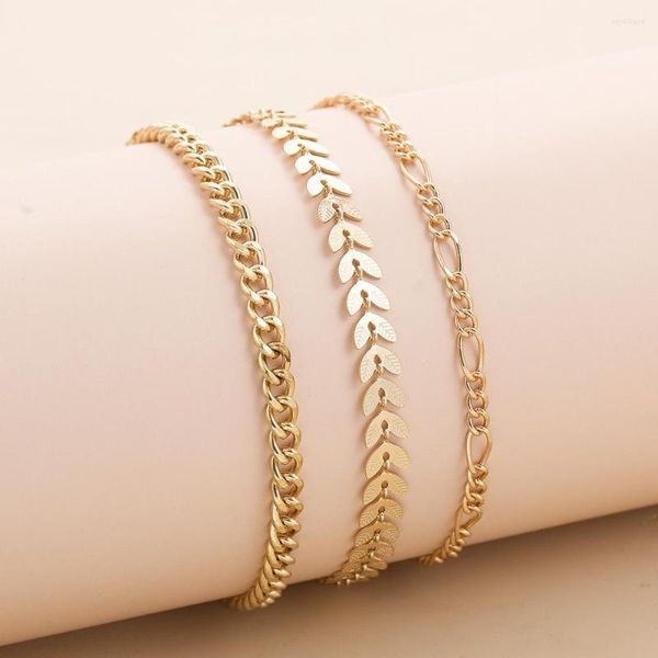 Неклеты vsnow Fashion Gold Color Metal Multlayer Fish Bone Cone Accesses