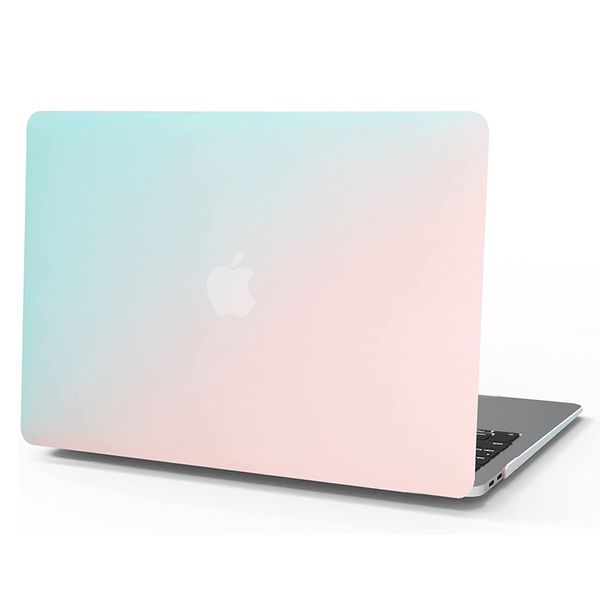 Дизайн моды MacBook Case для Air Pro 11 12 13 14 15 15-дюймовый матовая матовая Rianbow Speat Soft Touch Hard Back Back Full Body Case