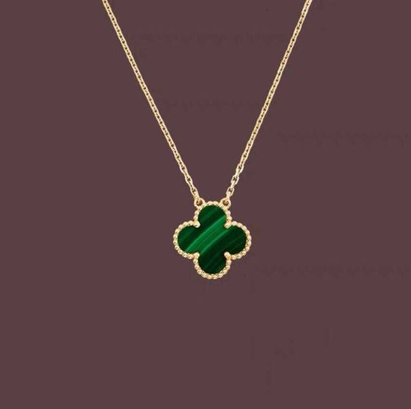 Модные подвесные ожерелья для женщин Элегантное 4/четыре листового клевера ожерелье медальон высококачественные четки дизайнерские ювелирные изделия из 18 тыс.