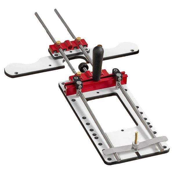 Joiners Holzbearbeitung Locator Gravurmaschine Locator Einstellbarer Bohrer -Locator -Bohrvorlage Mini Desktop Holzbearbeitungshilfe -Werkzeug