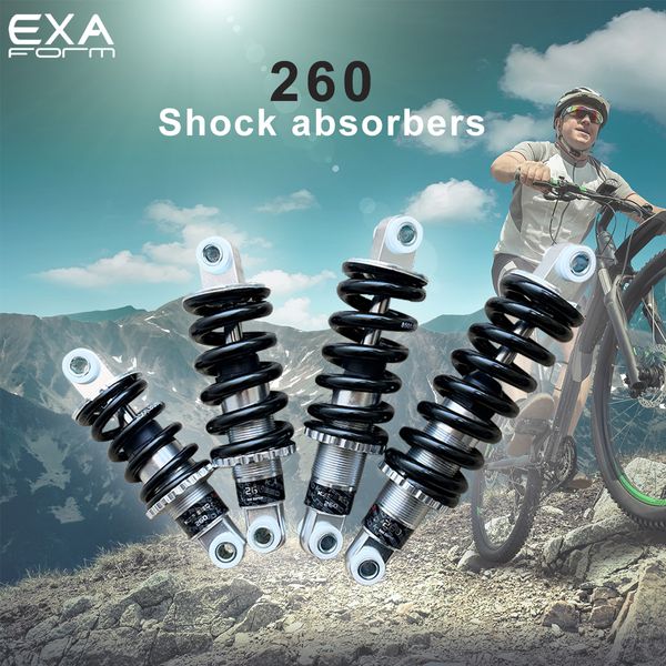 Велосипедные нагрузки KS Exa Form 260 Bicycle Bicycle Ascipe Asmorber Lithium Electric Upgraded Ultimate Scooter Back Shocks 230612