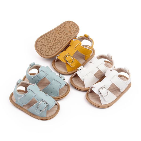 Sandalen für 1-jährige Jungen und Mädchen, solide, weiche Sohle für Kleinkinder, Sandalen für den ersten Schritt, Schuhe für geborene Babys 230613