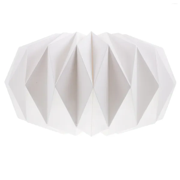 Lampade a sospensione Lampada Paralume in carta Paralume Paralume Paralume Luce Origami Decorativo Pavimento Lanterna Soffitto Fai da te Lampada a sospensione pieghevole