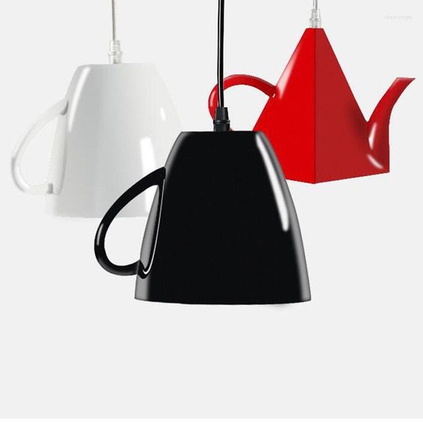 Lampade a sospensione CupTeapot Art Lights Lampadario a soffitto Cucina moderna Sala da pranzo Ristorante Cafe Decor Lampada a sospensione Apparecchio di illuminazione