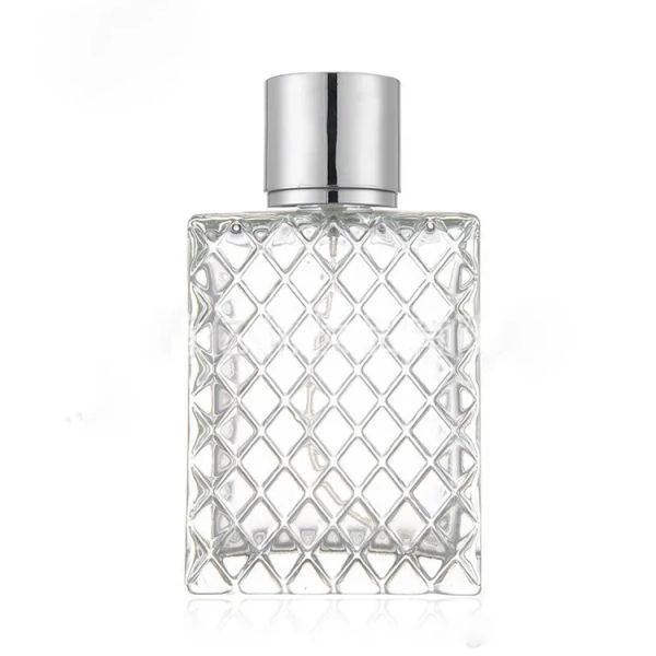 Recipiente de perfume cosmético vazio 100 ml com frascos de bico de névoa 100 ml frasco de spray de vidro atomizador estojo de perfume saída de fábrica