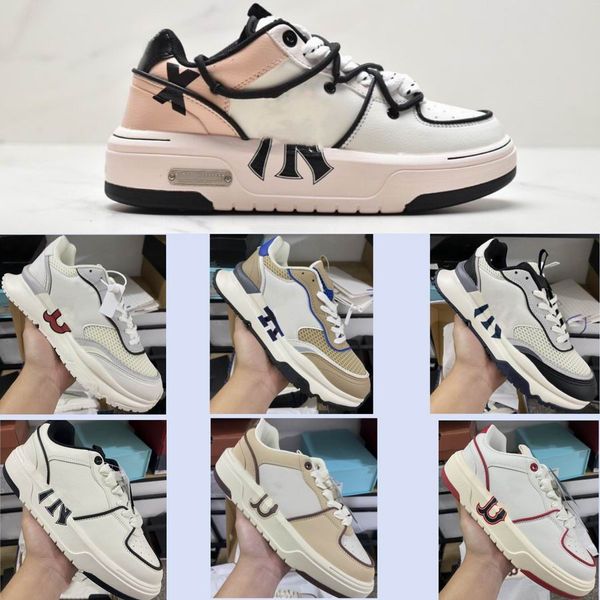 Tênis de basquete feminino grosso branco preto estampado Korea Big Balls cinza verde corredor tênis esportivo sênior NEW YORK tênis de beisebol masculino amarelo malha vermelha Daddy Trainers