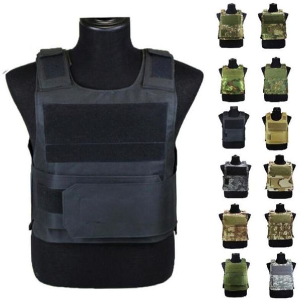 18 Farben weiche taktische Molle Weste Airsoft Körperrüstung Schießen Paintball verstellbare Träger Kampfweste Outdoor Jagd CS Spiel Clot2583