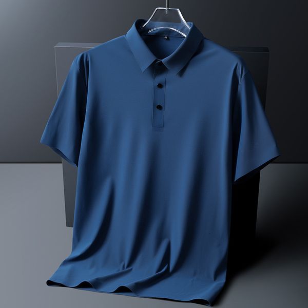 Мужская рубашка Polos Plus Mens Mens Polo для 140 кг толстых больших и высоких брендов Camisa Masculina XXXXXL 5xl 6xl 7xl 8xl Homme 230613