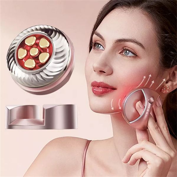 Massageador Facial Produto Portátil LED RF Microcorrente Elevador Anti-envelhecimento Máquina de Apertar a Pele Dispositivo de Beleza Para Uso Doméstico 230612