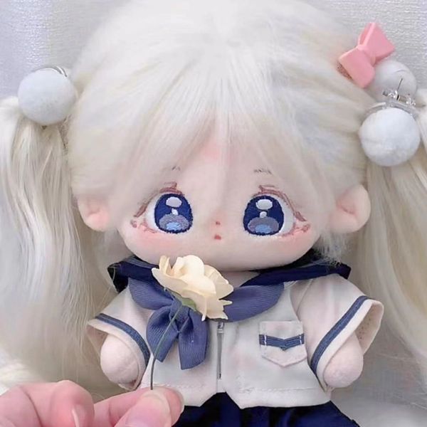 Куклы 20см кукла Baby Doll W Hair Plush Doll Toy Accessories Idol Cotton Baby плюшевые плюши фаршированные игрушки для фанатов подарки 230613