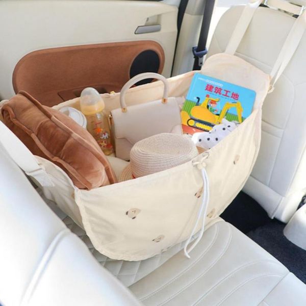 Borse portaoggetti Pratico tessuto morbido Mommy Bag Sedile posteriore Baby Stuff Organizer Pieghevole Lavabile Articoli per la casa