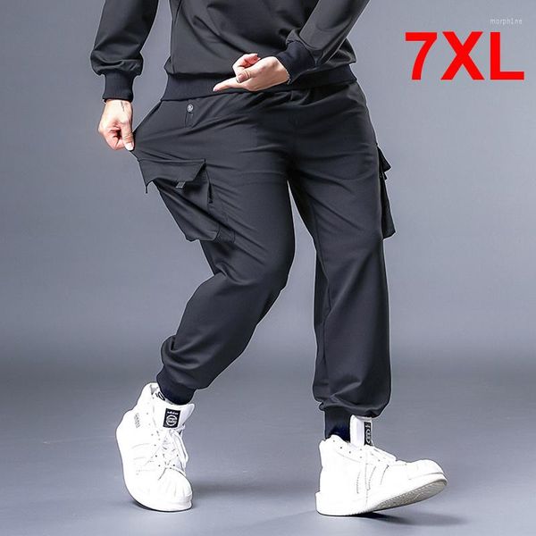 Männer Hosen Baggy Männer Hip Hop Streetwear Cargo Pant Große Größe 7XL Jogginghose Männlichen Jogger Oversize Mode Hosen Plus Größe HX530