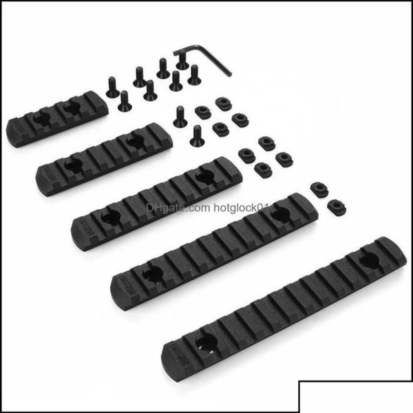 Other Tactical Accessories Gear 5Pcs Set MLok Picatinny Rail 5 7 9 11 13 Slots Mlok Scope Mo Dh Xjfshop Otrpi7067619329L