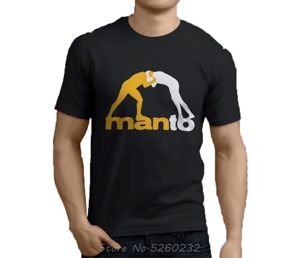 Herren T-Shirts MANTO Brasilianisches Jiu Jitsu Herren Schwarzes T-Shirt Größe S-3XL Print T-Shirt Herren Kurzarm T-Shirts Streetwear 230613