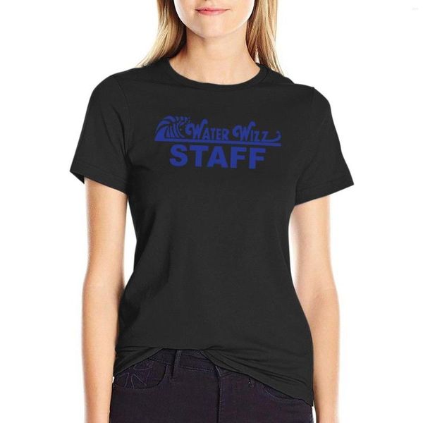 Polo da donna Water Wizz - T-shirt STAFF Abiti estetici Camicia con stampa animalier per ragazze Graphic T Edition Camicie da donna