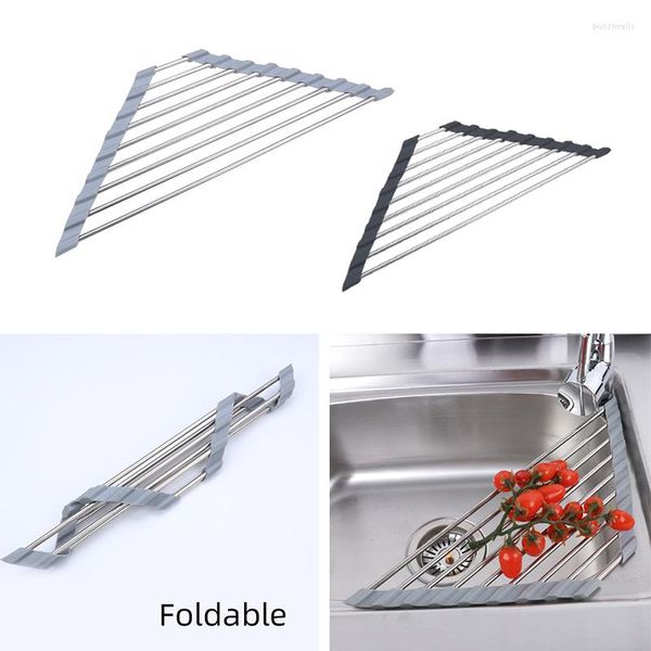Крюки Треугольная раковина столочная стойка для хранения кухонная заката