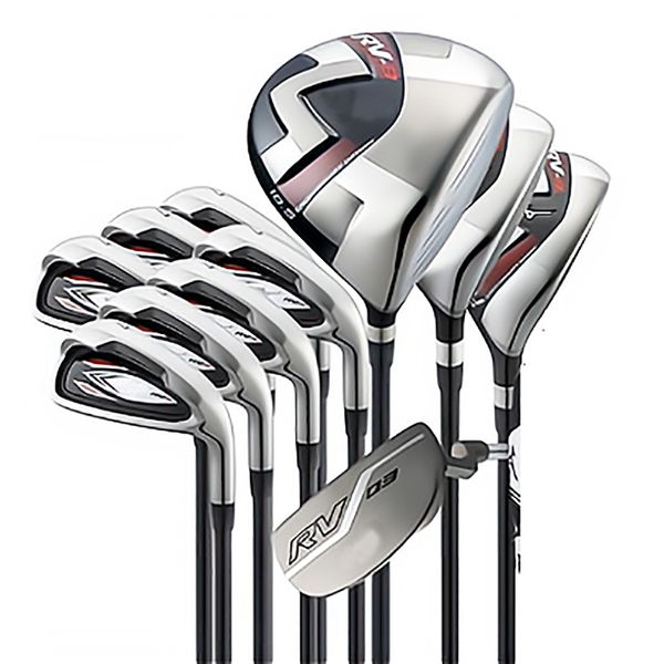 Mazze da golf da uomo RV8 Golf Set completo di mazze Driver Fairway Wood Putter Ferri Copricapo per albero da golf in grafite