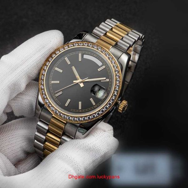 R olax luxo zdr alta qualidade unisex 2813 relógios mecânicos automáticos dos homens moldura de aço inoxidável feminino relógio diamante senhora água