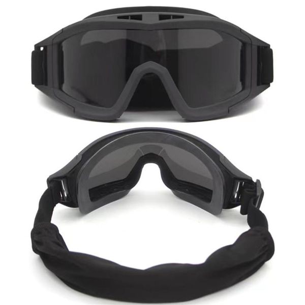 Taktische Schutzbrillen Schießen Sonnenbrille 3 Objektiv Taktisches Zubehör Airsoft Paintball Motorrad Winddichte Wargame-Brille58511772537