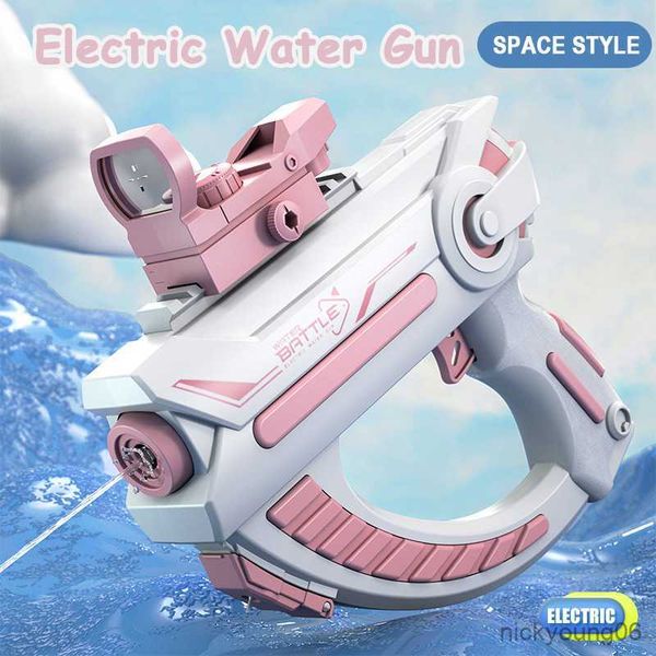 Песчаная игра вода Fun Electric Gun High-Tech Automatic Brage Group Mools Kids Summer Bool Beach Beach Outdoor Toy R230613