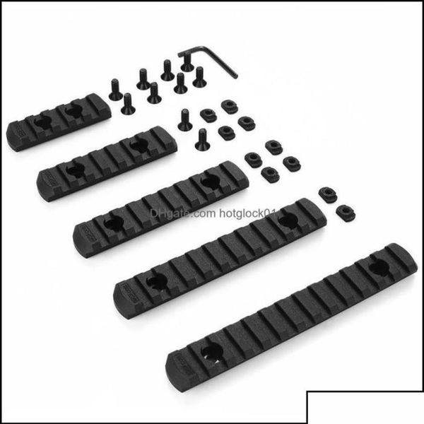 Other Tactical Accessories Gear 5Pcs Set MLok Picatinny Rail 5 7 9 11 13 Slots Mlok Scope Mo Dh Xjfshop Otrpi3782441217j