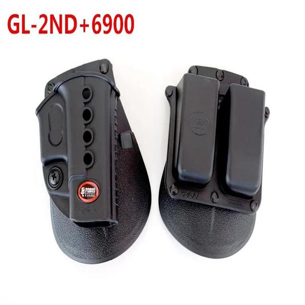 Fobus Evolution Holster RH Paddle GL-2 ND für G 17 19 22 23 27 31 32 34 35 6900RP Double Mag Pouch LQi RZa221F