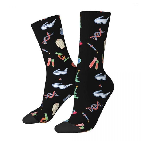 Calcetines de hombre Invierno Cálido Hip-hop Hombres Mujeres Ciencia Sudor Absorber Deportes