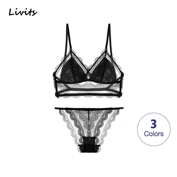 Bras Loriot Lingerie Set для женского бюстгальтера Бюрчатая мягкая беспроводная кружевная кружевная кружевная кружев