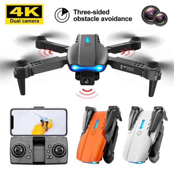 Intelligente Uav-Mini-Drohne 4K K3 Pro RC Dual-Kamera WIFI FPV-Luftfotografie-Hubschrauber faltbarer Quadcopter-Dron-Fernbedienung 230612